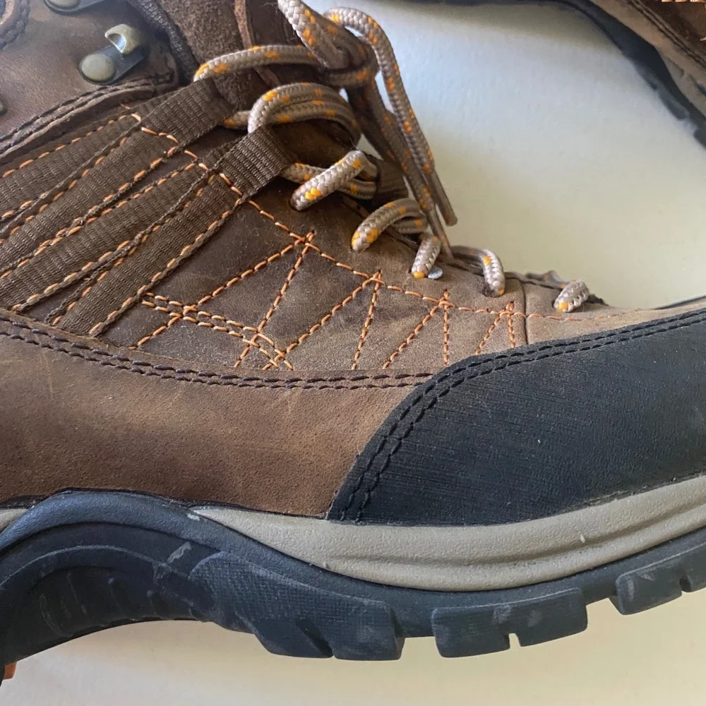 Elk Woods Blaze Men's Hiking Boots 10M Brown Waterproof Leather‎ Trail Shoes NWT